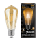 Gauss Лампа Filament ST64 6W 550lm 2400К E27 golden LED 102802006 - фото 89952