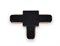 Ambrella Коннектор Т-образный однофазный для соединения трековых шинопроводов GL7078 BK черный GL7078 - фото 92056
