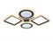 Ambrella Потолочный светодиодный светильник с пультом FA431/4 CF кофе 108W 750*580*80 (ПДУ РАДИО 2.4G) FA431 - фото 95411