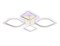 Ambrella Потолочный светодиодный светильник с пультом FA5147 WH белый 77W 680*630*90 (ПДУ РАДИО 2.4) FA5147 - фото 96235