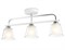 Ambrella Светильник потолочный TR303233/3 WH/CH/CL/FR белый/хром/прозрачный/белый матовый E27*3 max 60W 550*120*250 TR303233 - фото 96816