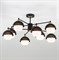 Eurosvet Потолочная люстра в стиле лофт 70106/8 черный a044935 - фото 97658
