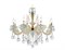 Ambrella Подвесная люстра с хрусталем TR4926/8 GD/WH/CL золото/белый/прозрачный E14*8 max 40W D740*630 TR4926 - фото 98779